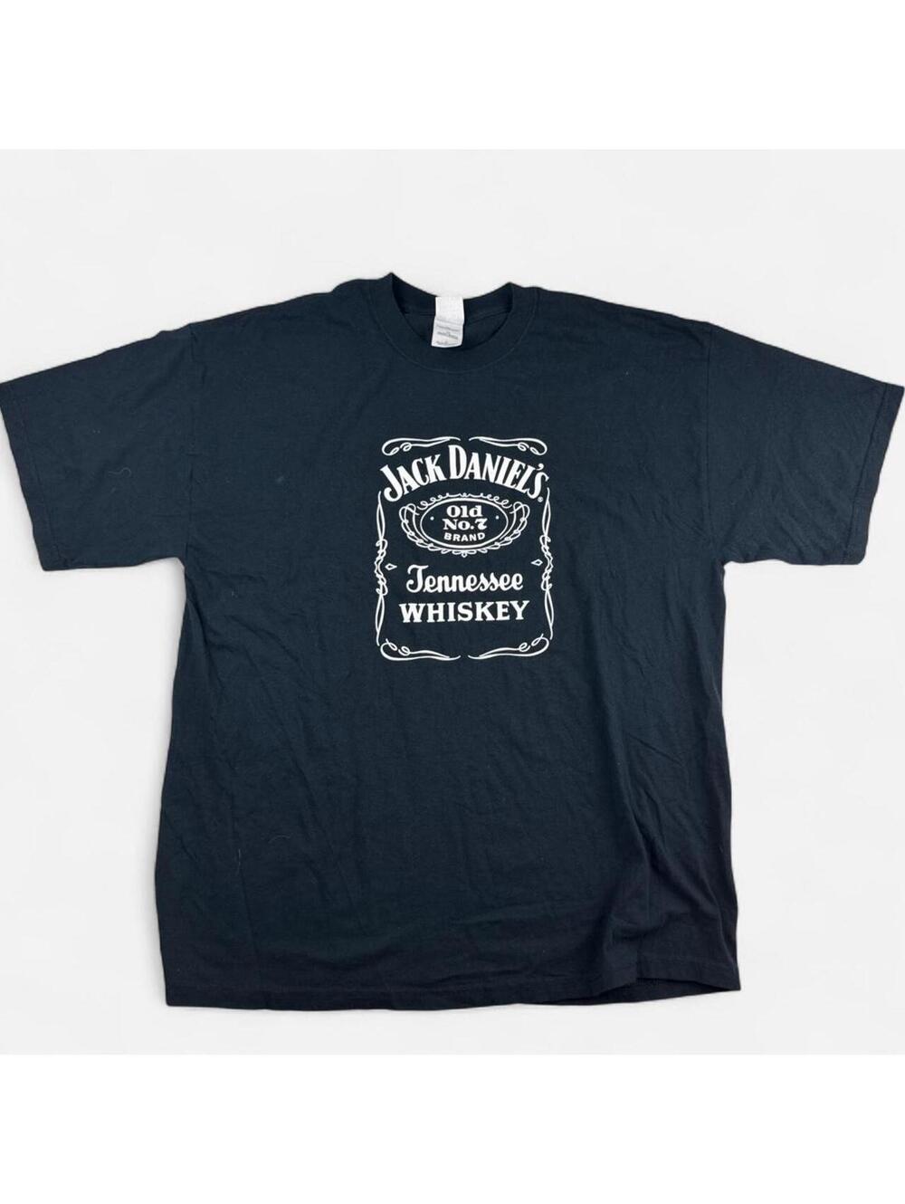Jack Daniel's Black Old No 7 Whiskey Graphic Tee in Black XL